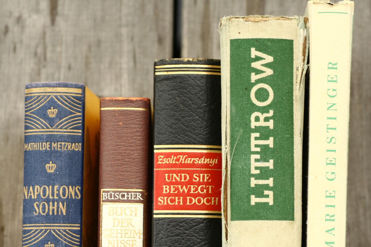 verschiedene Buchrücken