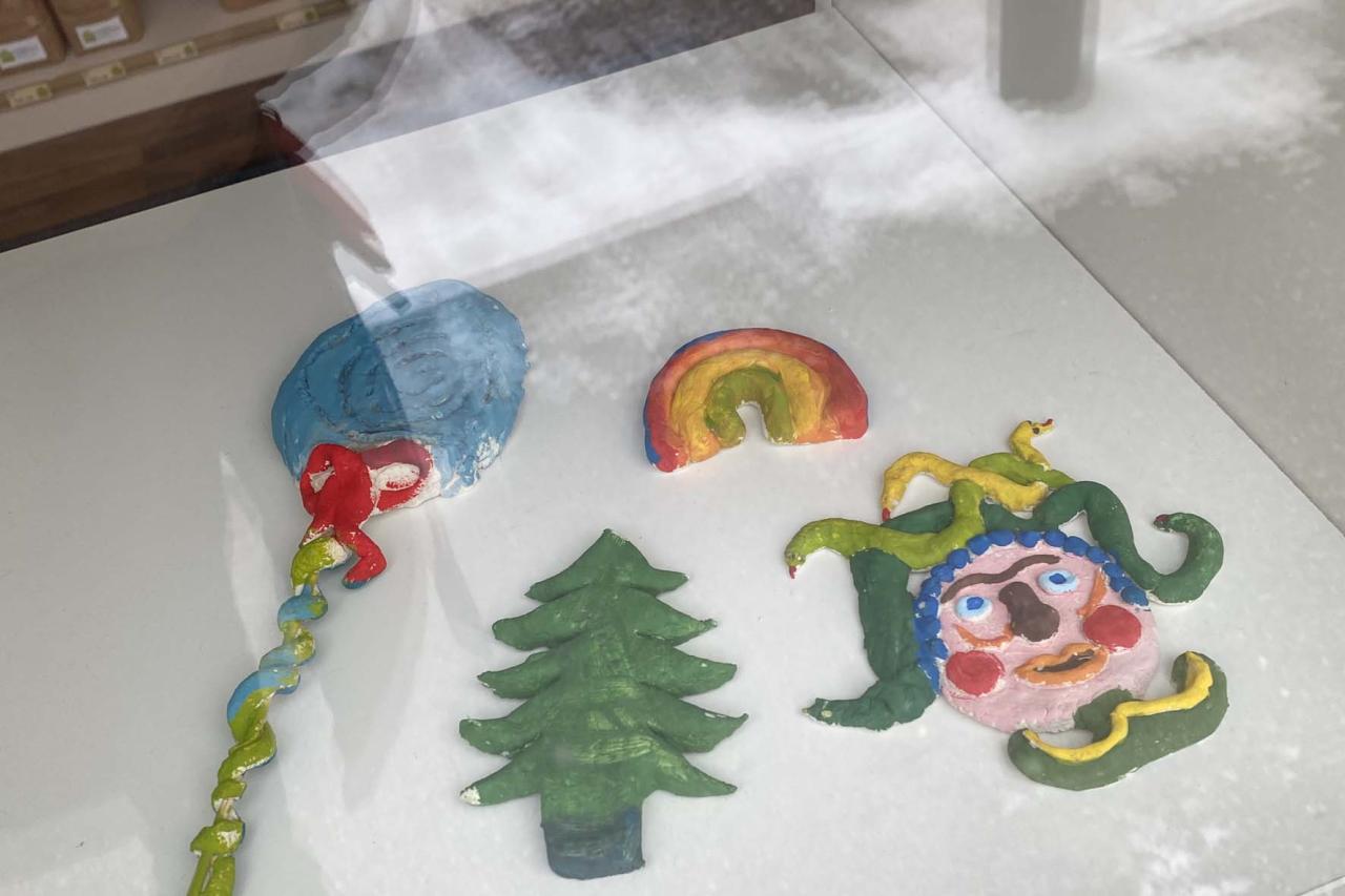 Arbeiten aus Salzteig