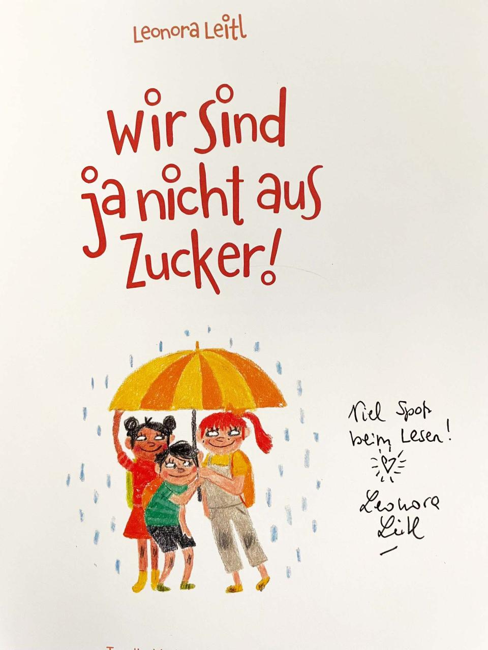 Eine Widmung im Buch von Leonora Leitl