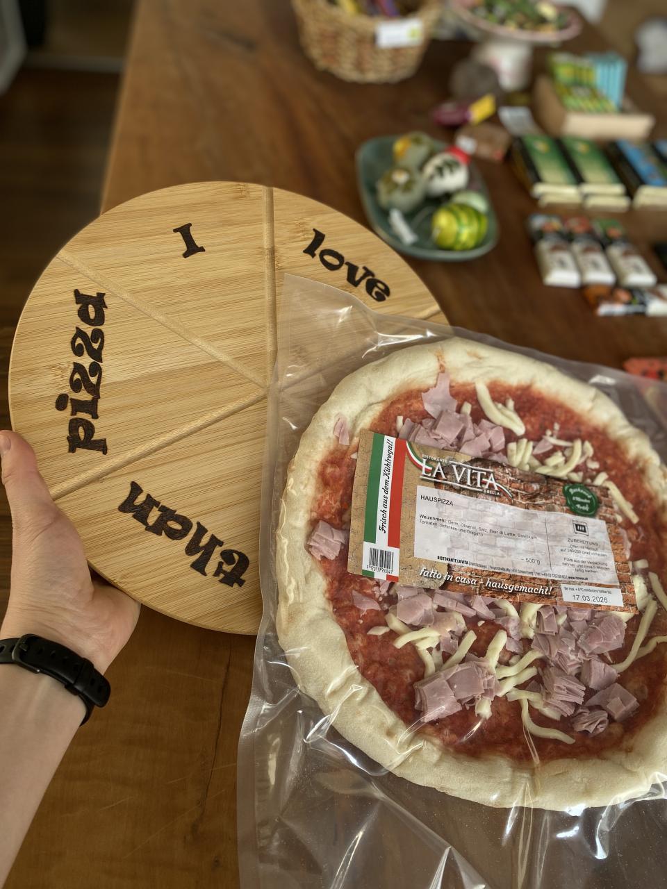 Holzbrett für Pizza