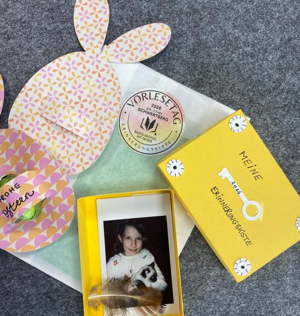 Erinnerungskiste und süße Kleinigkeit